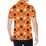 Cartoon Dracula Pattern Print Men's Shirt