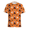 Cartoon Dracula Pattern Print Men's Sports T-Shirt