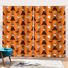 Cartoon Dracula Pattern Print Pencil Pleat Curtains