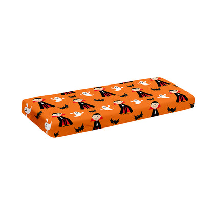 Cartoon Dracula Pattern Print Piano Keyboard Cover