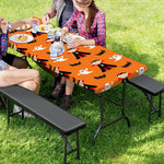 Cartoon Dracula Pattern Print Picnic Table Cover