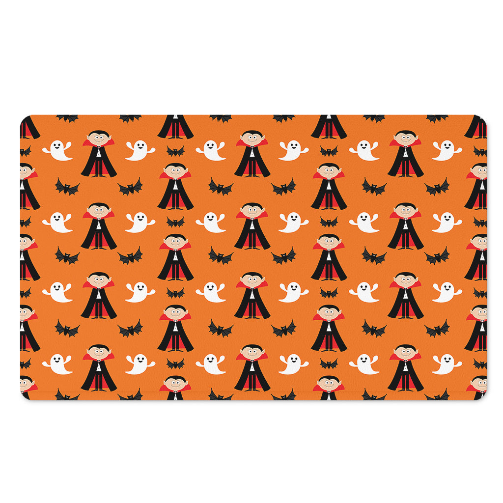 Cartoon Dracula Pattern Print Polyester Doormat