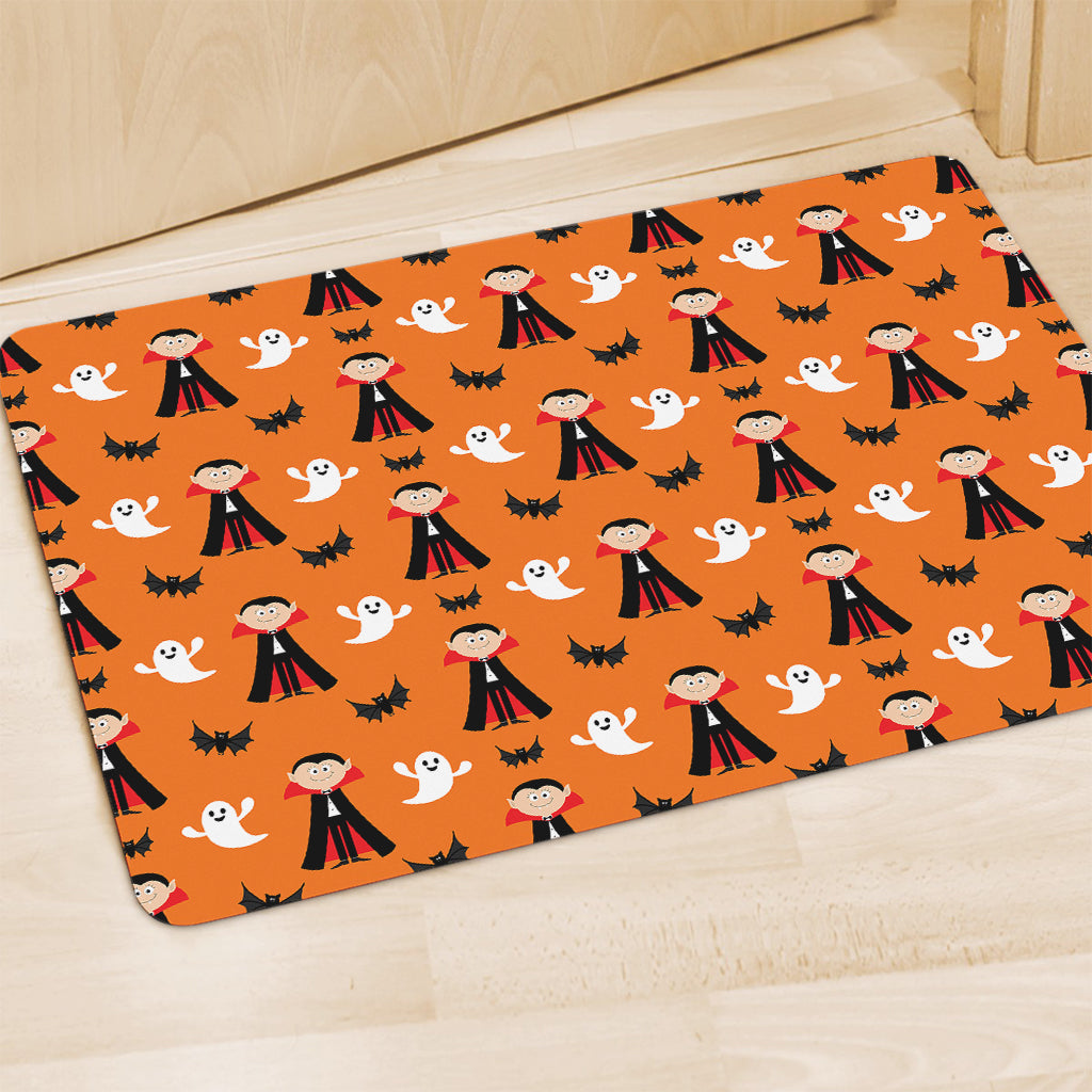 Cartoon Dracula Pattern Print Polyester Doormat