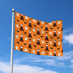 Cartoon Dracula Pattern Print Polyester Flag