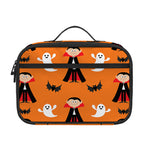 Cartoon Dracula Pattern Print Portable Lunch Bag