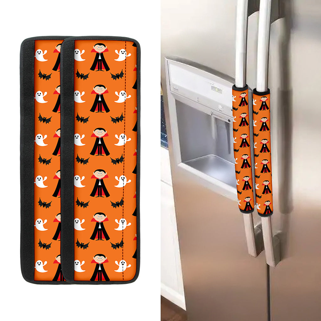 Cartoon Dracula Pattern Print Refrigerator Handle Covers