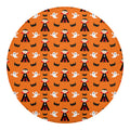 Cartoon Dracula Pattern Print Round Blanket