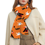 Cartoon Dracula Pattern Print Scarf
