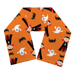 Cartoon Dracula Pattern Print Scarf
