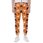 Cartoon Dracula Pattern Print Scuba Joggers