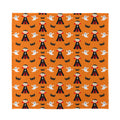 Cartoon Dracula Pattern Print Silk Bandana