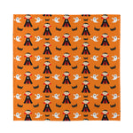 Cartoon Dracula Pattern Print Silk Bandana