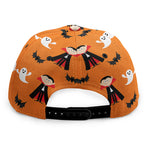 Cartoon Dracula Pattern Print Snapback Cap