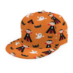 Cartoon Dracula Pattern Print Snapback Cap