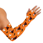 Cartoon Dracula Pattern Print Sun Protection Arm Sleeves