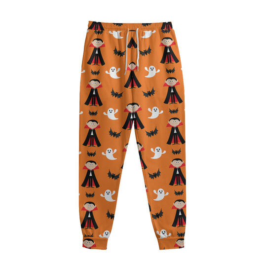 Cartoon Dracula Pattern Print Sweatpants
