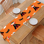 Cartoon Dracula Pattern Print Table Runner