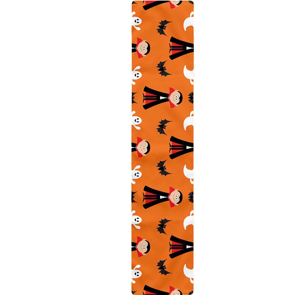 Cartoon Dracula Pattern Print Table Runner