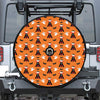 Cartoon Dracula Pattern Print Tire Cover With Camera Hole