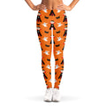 Cartoon Dracula Pattern Print Women's Leggings