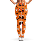 Cartoon Dracula Pattern Print Women's Leggings