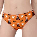 Cartoon Dracula Pattern Print Women's Panties