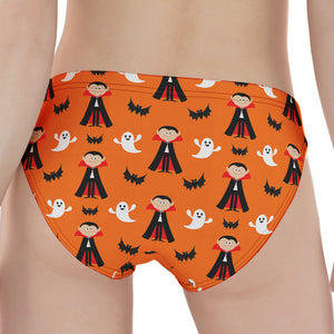 Cartoon Dracula Pattern Print Women's Panties