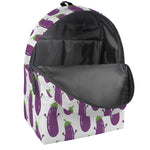 Cartoon Eggplant Pattern Print Backpack