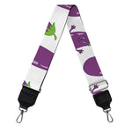Cartoon Eggplant Pattern Print Bag Strap