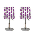 Cartoon Eggplant Pattern Print Bar Stool Covers