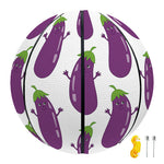 Cartoon Eggplant Pattern Print Basketball