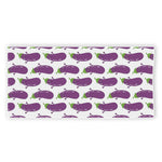 Cartoon Eggplant Pattern Print Beach Towel