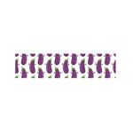 Cartoon Eggplant Pattern Print Bed Runner
