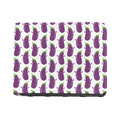 Cartoon Eggplant Pattern Print Bifold Wallet
