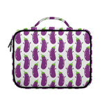 Cartoon Eggplant Pattern Print Briefcase Bible Bag