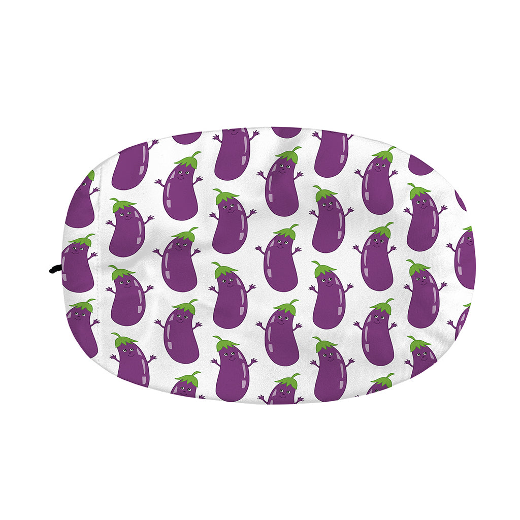 Cartoon Eggplant Pattern Print Car Side Mirror Covers