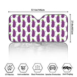 Cartoon Eggplant Pattern Print Car Windshield Sun Shade