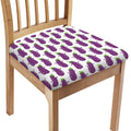 Cartoon Eggplant Pattern Print Chair Cushion Cover