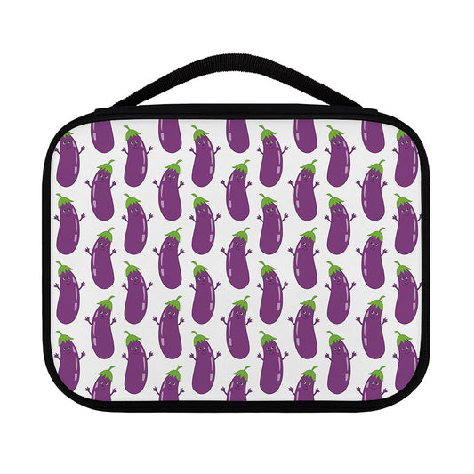 Cartoon Eggplant Pattern Print Classic Bible Case