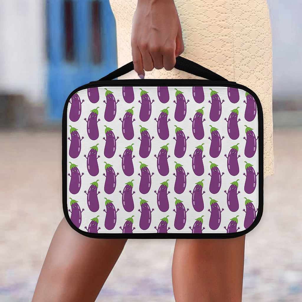 Cartoon Eggplant Pattern Print Classic Bible Case
