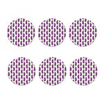 Cartoon Eggplant Pattern Print Coaster Set