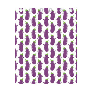 Cartoon Eggplant Pattern Print Curtain