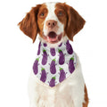 Cartoon Eggplant Pattern Print Dog Bandana