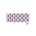 Cartoon Eggplant Pattern Print Extended Mouse Pad
