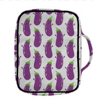 Cartoon Eggplant Pattern Print Front Pocket Bible Bag