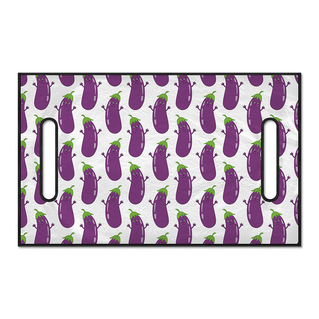 Cartoon Eggplant Pattern Print Golf Cart Seat Cover