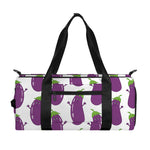 Cartoon Eggplant Pattern Print Gym Bag