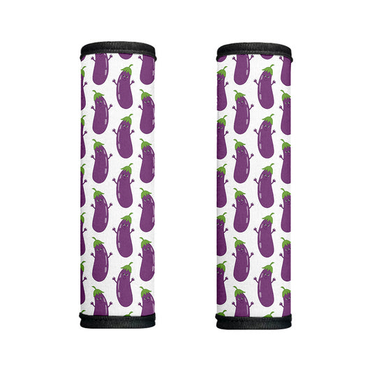 Cartoon Eggplant Pattern Print Handle Covers