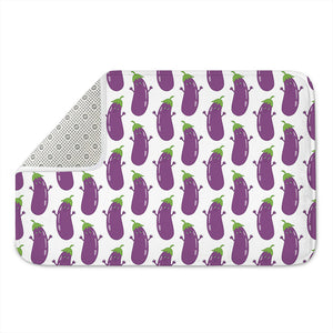 Cartoon Eggplant Pattern Print Indoor Door Mat