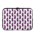 Cartoon Eggplant Pattern Print Laptop Sleeve